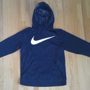 Nike Men's High Collar Dri-Fit Black Pullover Hoodie Large